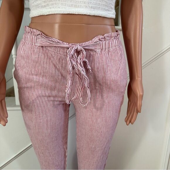 Pink seersucker pinstripe pants - Picture 4 of 14